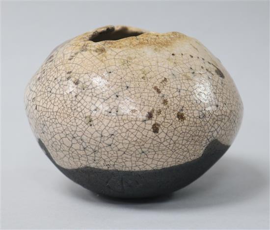 Studio pottery egg vase
